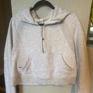 Lululemon Scuba Oversized Half-Zip in Ultra Light Grey Size M/L